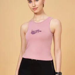 Ajile by Pantaloons Pink Printed Sports Tank Top-picture-40