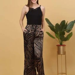Sweet Dreams Black Printed Inner Pyjama Set With Robe-image-33