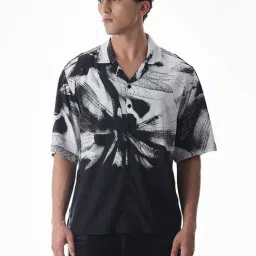 Jack & Jones Black Oversized Printed Shirt-picture-10
