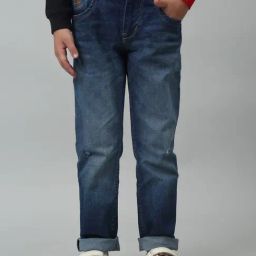 Cantabil Kids Blue Solid Jeans-image-97