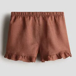 H&M Frilled Linen Shorts-picture-53