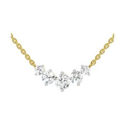 Sparkles Lab Grown Diamond 14k (585) Yellow Gold Necklace for Women-image-13