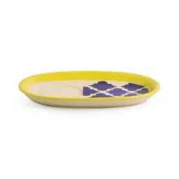 ExclusiveLane 'Soup with a view' Handpainted Soup Bowl With Spoon and Tray In Ceramic image 3