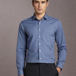 Louis Philippe Blue Slim Fit Shirt-picture-17