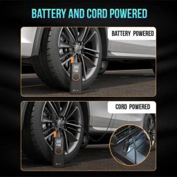 Portronics Black Vayu 4.0 Tyre Inflator with 2-in-1 Rechargeable image 2
