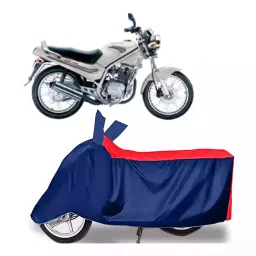 Auto Pearl Two Wheeler Cover with Bag for Kinetic GF 170, Red & Blue-picture-38