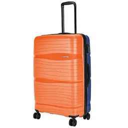 Nasher Miles Nicobar Hard-Sided Polypropylene Check-in Orange and Blue 28 inch |75cm Trolley Bag-image-57