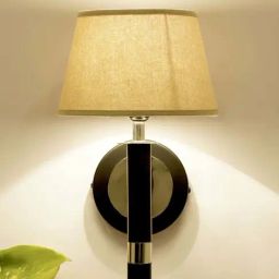 Kapoor E Illuminations Roma Black & Nickel Metal Single Light Wall Lamp-image-9