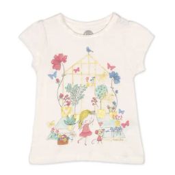 Mothercare Kids Cream Floral Print T-Shirt-image-63