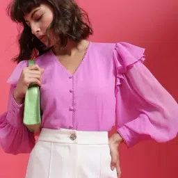 Vero Moda Pink Regular Fit Top-picture-19