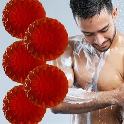 GROOVY Set Of 5 Beetroot Bathing Soap- 100 g Each image 5