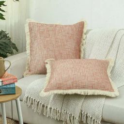 House This Classic Texture Rust Cotton Cushion Covers - Set of 2-image-14