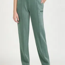 Guess Green Solid Trackpants-image-55