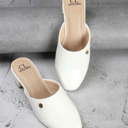 Carlton London Women's White Mule Shoes-image-43