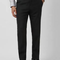 Van Heusen Black Slim Fit Trousers-image-61