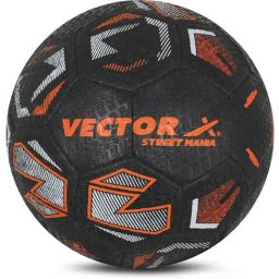 Vector X STREET-MANIA Football (Black & Orange) Size - 5-19