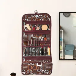 Kuber Industries Printed Hanging Makeup Pouch-44