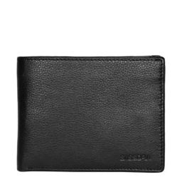 SASSORA Black Casual Leather Bi-Fold Wallet for Men-image-42