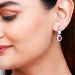 GIVA Love All Around 925 Silver Cherry Prunus Earrings for Women & Girls-image-29