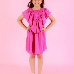Lil Drama Kids Pink Embellished Dress-image-24