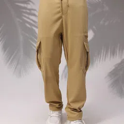 MADSTO Men High-Rise Relaxed Fit Cargo Track Pants-picture-34
