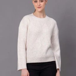 Red Tape Off White Regular Fit Sweater-27