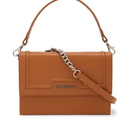 PERQUISITE Raina Hermes Tan Solid Medium Sling Handbag-36