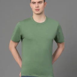 Red Tape Green Regular Fit Cotton Crew T-Shirt-image-44