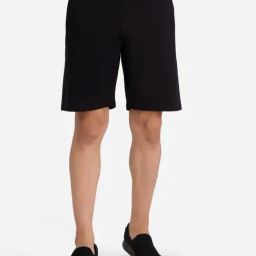 Skechers Black Cotton Regular Fit Sports Shorts-image-29