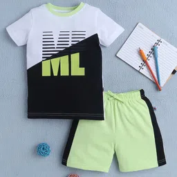 BUMZEE Boys Colourblocked T-shirt with Shorts-image-40