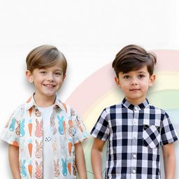 KIDGARB Boys Pack of 2 Printed Casual Shirt-image-63