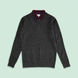 Pantaloons Junior Anthra Grey Cotton Regular Fit Full Sleeves Sweater-picture-44