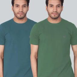 Lux Nitro Blue & Green Regular Fit T-Shirt Pack of - 2-image-72