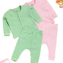 The Mom Store White Cotton Printed Baby Pajama Set-image-71