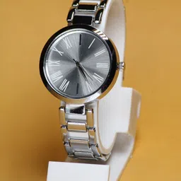 VIRAKTI Women Brass Dial & Bracelet Style Straps Analogue Watch C-15-SILVER-24.-image-84