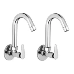 GENERIC Sink Tap Brass & Steel Chrome Finish Silver, FG993 (Pack of 2)-image-55