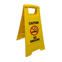 Mrinmoyee Yellow Plastic No Smoking Caution Board C0188-picture-45