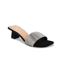 Try Me Embellished Open Toe Block Heels image 3