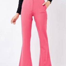 Magre Fuchsia Regular Fit Trousers-image-53