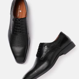 Louis Philippe Men Formal Textured Leather Derbys-image-84
