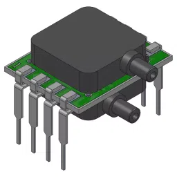 AMPHENOL ALL SENSORS PRESSURE SENSOR, DIFF, +/-5INCH-H2O, ELVR-L05D-F1RD-C-NA3F-18