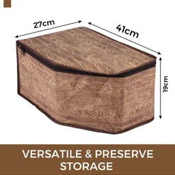 Kuber Industries Brown Set of 3 Regular Multi-Utility Organisers image 3