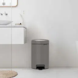 BRABANTIA NewIcon Grey Plastic Pedal Bin (5 L)-image-20