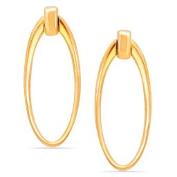 Mia By Tanishq Natures's Finest 14k Yellow Gold Bold And Beautiful Dangler Earrings-image-39