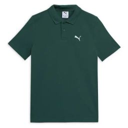 Puma Kids Malachite Green Essentials Pique Youth Regular Fit Polo T-Shirt-picture-3