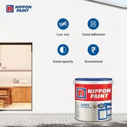 NIPPON PAINT 20 L Latex Exterior Primer with Matt Finish and White Color image 2