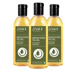 Jiva Set Of 3 Medicated Til Oil Ayurvedic Oil Relieves Joint & Muscle Pain-120ml Each-4