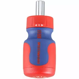 Westward Multi-Bit Screwdriver with Plastic & Rubber Handle, 401K74-37