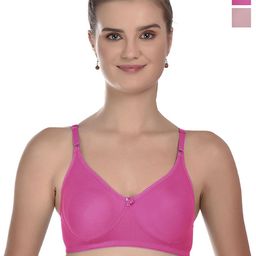 Viral Girl Pack Of 2 Full Coverage Non Padded T-shirt Bra-picture-24
