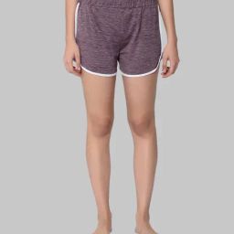 Da Intimo Magenta Textured Shorts-59
